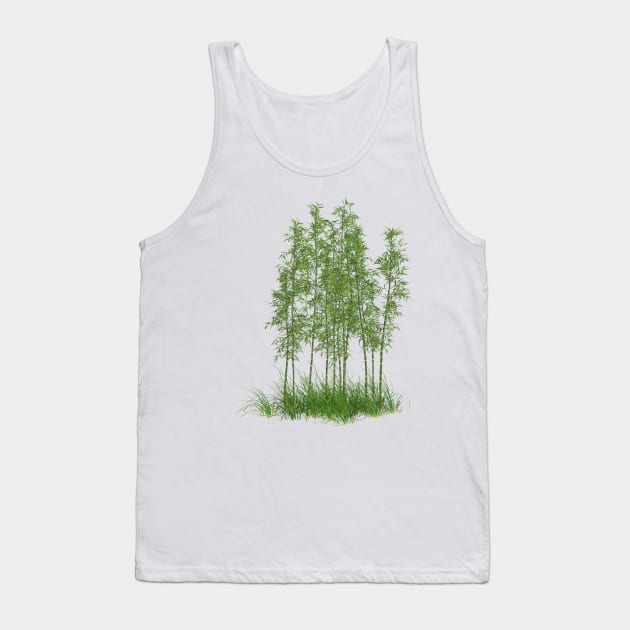 Bamboo tree realistic Tank Top by Carlosr1946